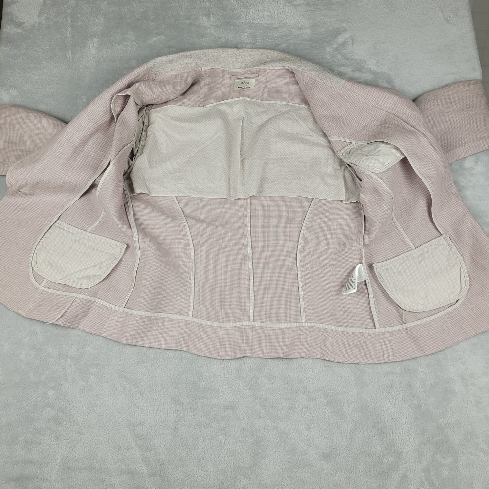 Wrap London Women's Linen Suit Set Blazer Pants Size 10 - Picture 6 of 16